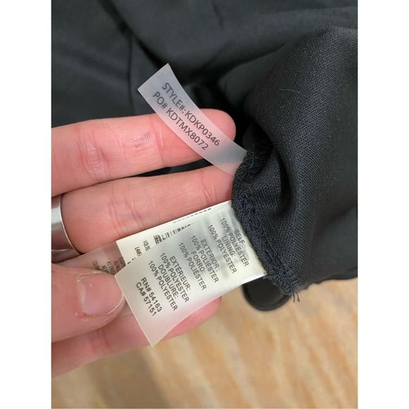 KENSIE (Saks Fifth) NWT Floral Metallic Gold Drop Waist Dress Black Sz 2, MP $98 - Picture 11 of 12